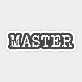 Master Sticker